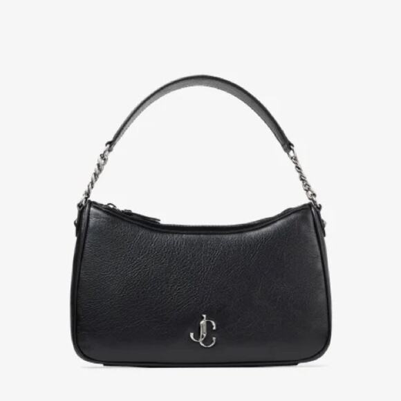 Jimmy Choo Black Chain Strap Shoulder Bag - Picture 1 of 8